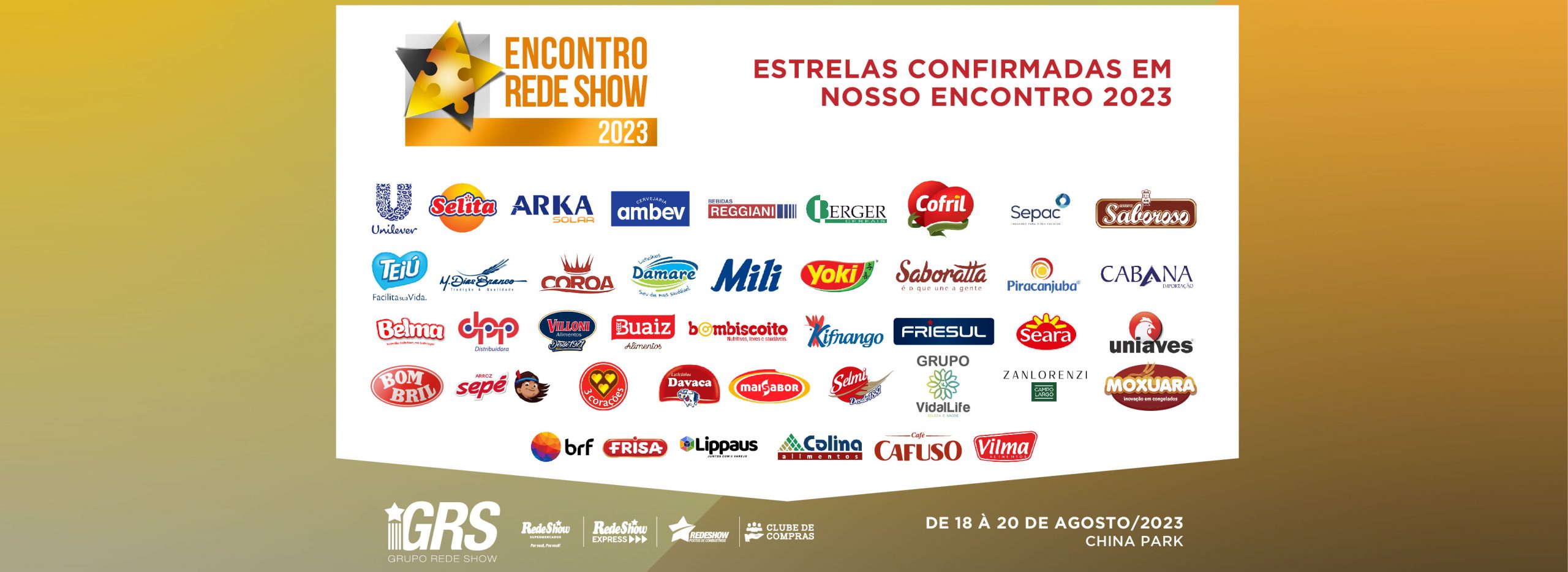 You are currently viewing Parceiros do Encontro Rede Show 2023