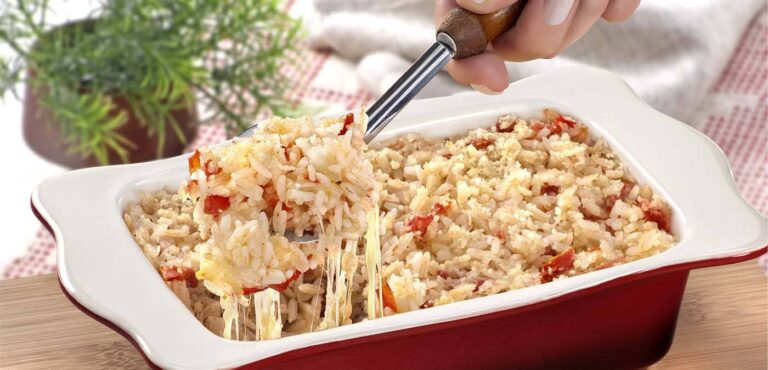 Leia mais sobre o artigo 🍽️ ARROZ DE FORNO A PARMEGIANA